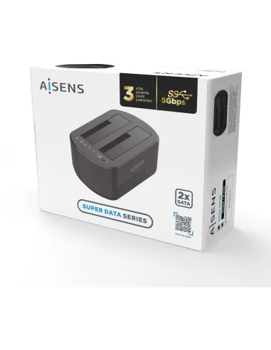 Aisens ASDS-D03B Adaptador para Discos Duros SSD 2.5"/3.5" Negra