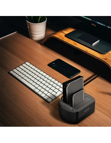 Aisens ASDS-D03B Adaptador para Discos Duros SSD 2.5"/3.5" Negra