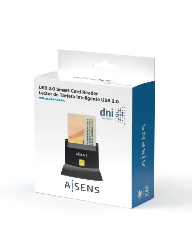 Aisens ASCR-SN05-BK Lector de DNIe Negro