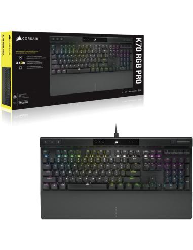 Corsair K70 RGB Pro Teclado Mecánico Gaming Switch Cherry MX Red Negro