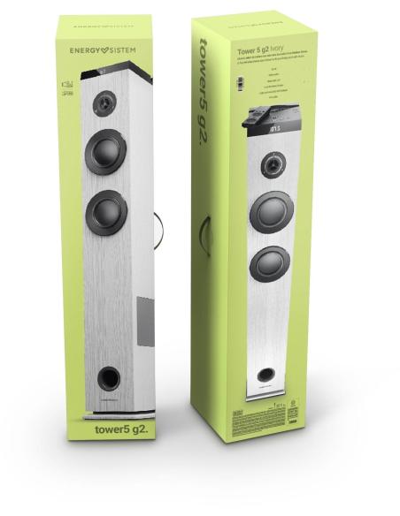 Energy Sistem Tower 5 G2 Ivory Plata