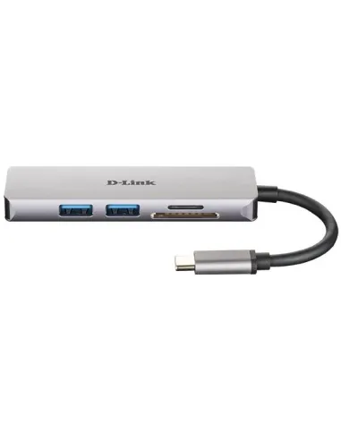 D-Link DUB-M530 Hub USB-C a USB-A/HDMI/microSD/SD 5 Puertos Gris