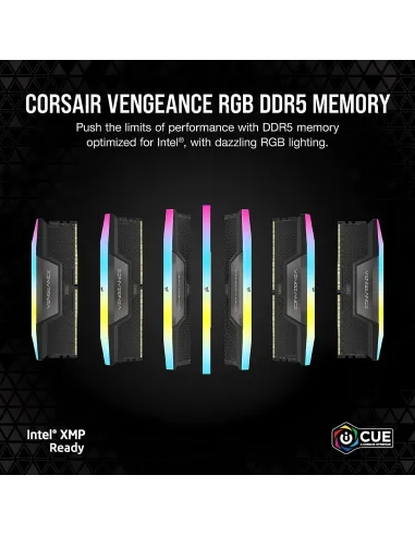 Corsair Vengeance RGB DDR5 5600MHz 32GB (2x16GB) CL36 Negra