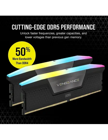 Corsair Vengeance RGB DDR5 5600MHz 32GB (2x16GB) CL36 Negra