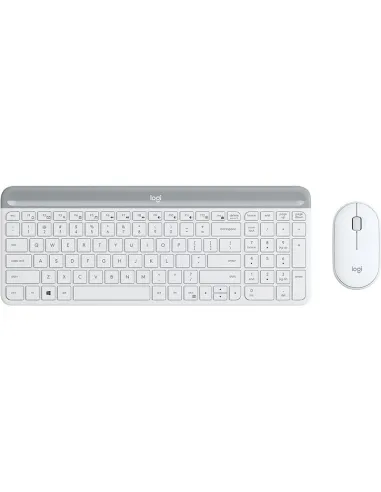 Logitech 920-009199 MK470 Slim Combo Teclado + Ratón Inalámbricos Blanco