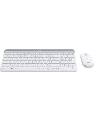 Logitech 920-009199 MK470 Slim Combo Teclado + Ratón Inalámbricos Blanco