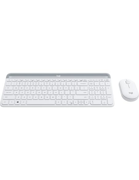 Logitech 920-009199 MK470 Slim Combo Teclado + Ratón Inalámbricos Blanco