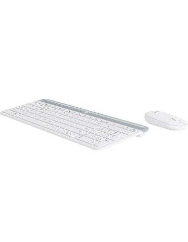 Logitech 920-009199 MK470 Slim Combo Teclado + Ratón Inalámbricos Blanco