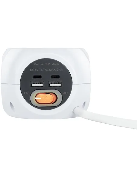 Nanocable Base 3 Tomas + 4 USB