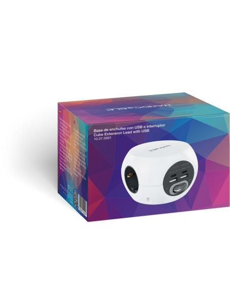 Nanocable Base 3 Tomas + 4 USB