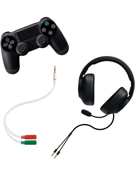 Nanocable Cable Adaptador Audio Jack 3.5 de 4 Pines a 2x Jack 3.5 de 3 Pines Macho/Hembra