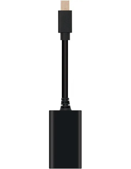 Nanocable 10.16.0102 Cable Adaptador Mini DisplayPort Macho a HDMI Hembra 15cm Negro