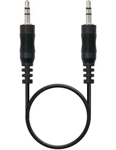 Nanocable Cable Audio Estéreo Jack 3.5 a Jack 3.5 Macho/Macho 1.5M Negro