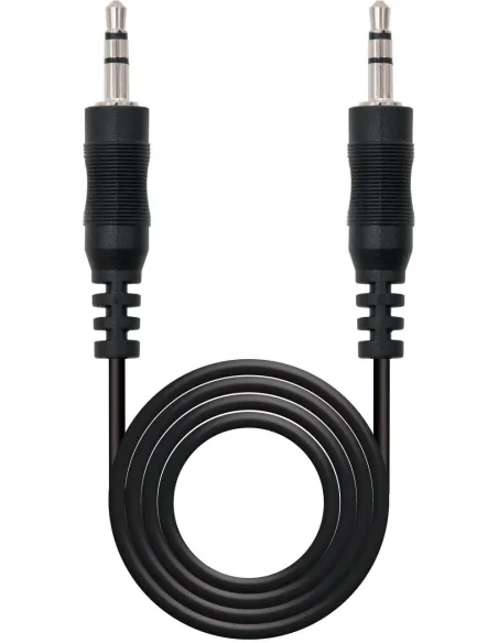 Nanocable Cable Audio Estéreo Jack 3.5 a Jack 3.5 Macho/Macho 1.5M Negro