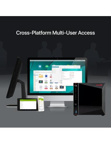Asustor AS5404T Servidor de Almacenamiento NAS Ethernet Negro