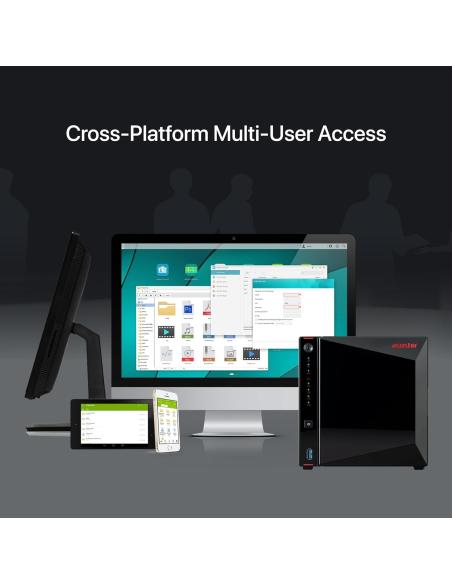 Asustor AS5404T Servidor de Almacenamiento NAS Ethernet Negro
