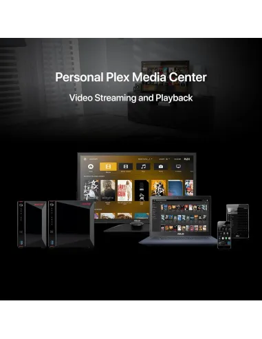 Asustor AS5402T Servidor de Almacenamiento NAS Ethernet Negro