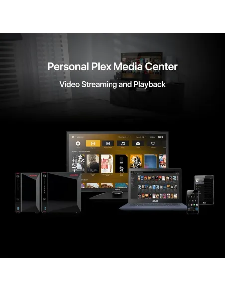 Asustor AS5402T Servidor de Almacenamiento NAS Ethernet Negro