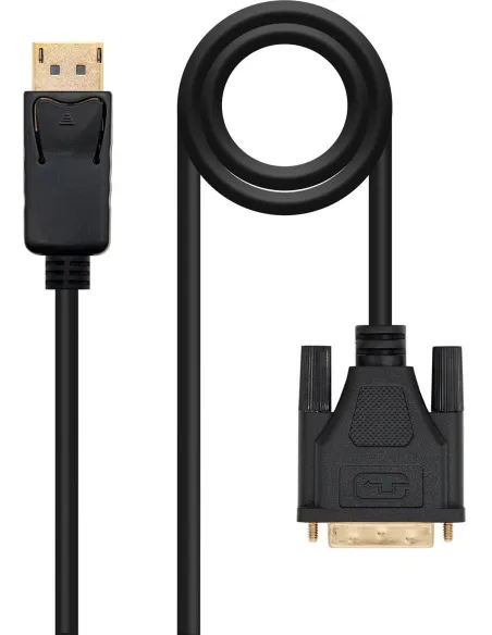 Nanocable 10.15.4501 Cable Conversor DisplayPort a DVI Negro 1M Negro