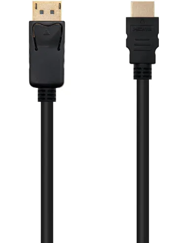 Nanocable 10.15.4301 Cable Conversor DisplayPort a HDMI Macho/Macho 1M Negro