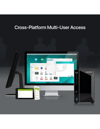 Asustor Drivestor 2 Pro Gen2 AS3302T V2 NAS 2 Bahías Negro
