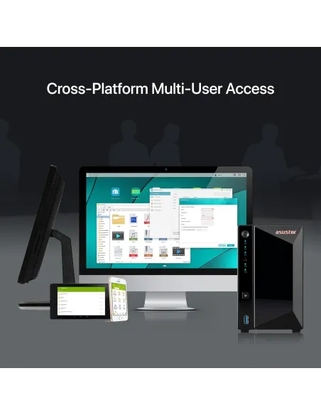 Asustor Drivestor 2 Pro Gen2 AS3302T V2 NAS 2 Bahías Negro