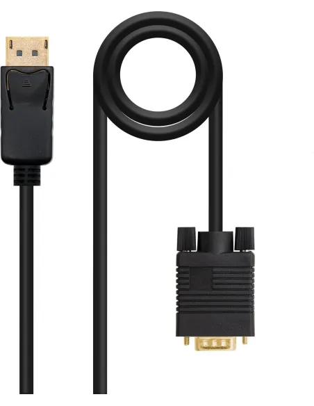 Nanocable 10.15.4401 Cable Conversor DisplayPort a VGA 1M Negro