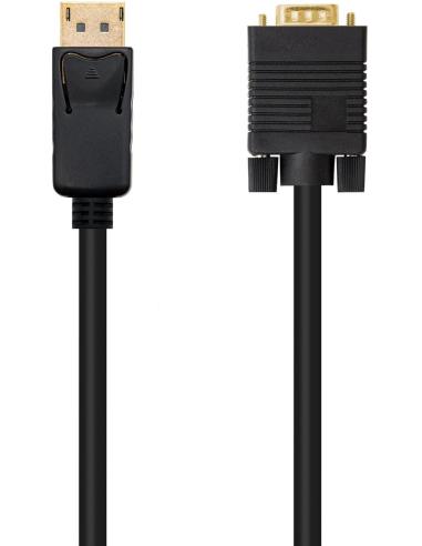 Nanocable 10.15.4401 Cable Conversor DisplayPort a VGA 1M Negro