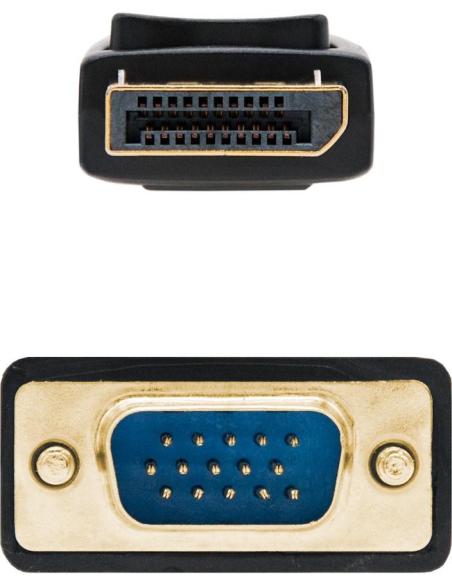 Nanocable 10.15.4401 Cable Conversor DisplayPort a VGA 1M Negro