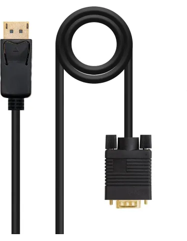 Nanocable 10.15.4402 Cable Conversor DisplayPort a VGA 2M Negro