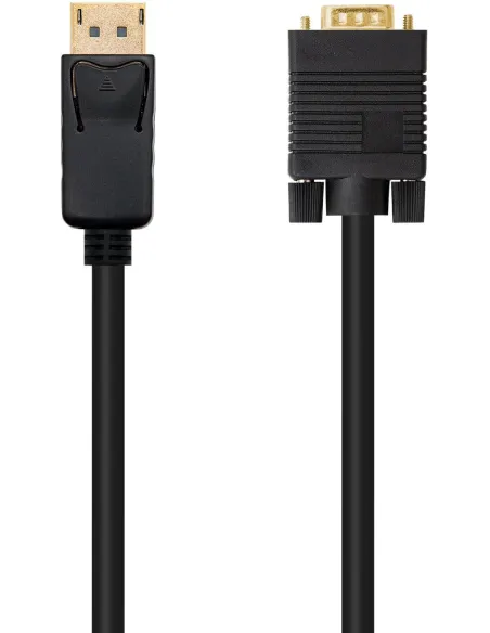 Nanocable 10.15.4402 Cable Conversor DisplayPort a VGA 2M Negro