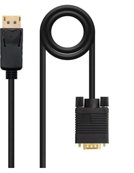 Nanocable 10.15.4402 Cable Conversor DisplayPort a VGA 2M Negro