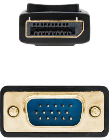 Nanocable 10.15.4402 Cable Conversor DisplayPort a VGA 2M Negro