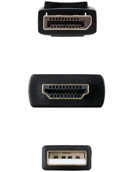 Nanocable 10.15.4352 Cable Conversor HDMI a DisplayPort Macho/Macho 1.8M Negro
