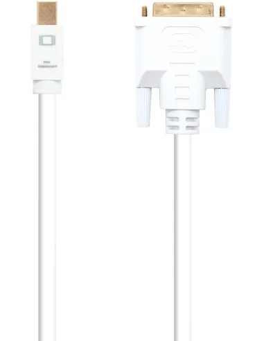 Nanocable 10.15.4205 Cable Conversor Mini DisplayPort a DVI Macho/Macho 5M Blanco