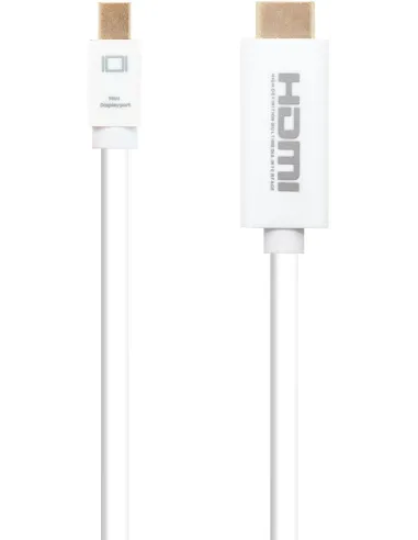 Nanocable 10.15.4002 Cable Conversor Mini DisplayPort a HDMI Macho/Macho 2M Blanco