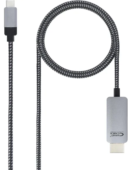 Nanocable 10.15.5103 Cable Conversor USB-C a HDMI Macho/Macho 3M Negro