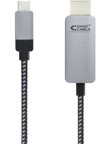 Nanocable 10.15.5103 Cable Conversor USB-C a HDMI Macho/Macho 3M Negro