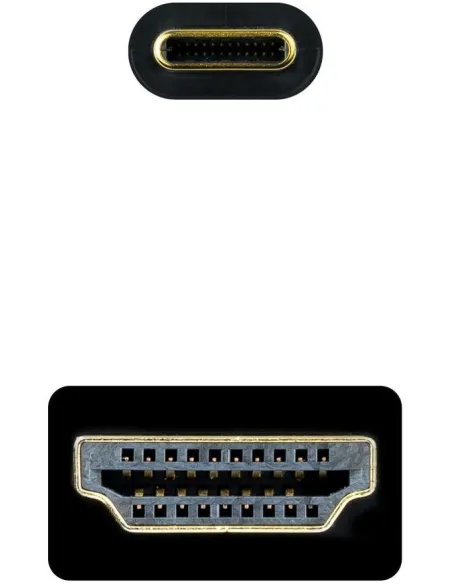 Nanocable 10.15.5132 Cable Conversor USB-C a HDMI 4K 30Hz 1.8M Negro