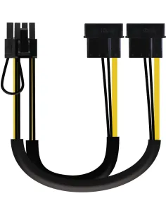 Nanocable 10.19.1201 Cable de Alimentación 2x Molex a PCIe 20cm Negro-APTAPC0766