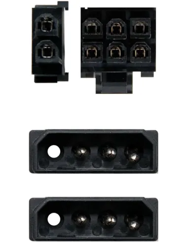 Nanocable 10.19.1201 Cable de Alimentación 2x Molex a PCIe 20cm Negro