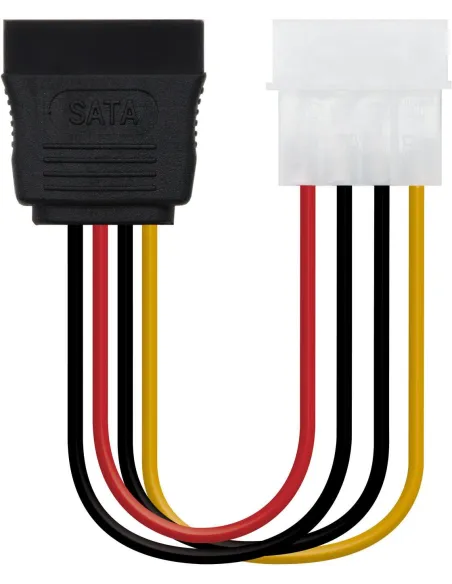 Nanocable 10.19.0205-OEM Cable de Alimentación Sata Molex (4Pin) Macho a Sata Hembra 16cm