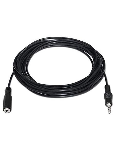 Nanocable 10.24.0203 Cable de Audio Jack 3.5 Macho/Hembra 3m Negro