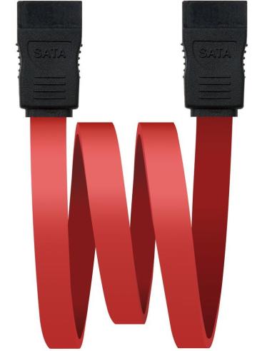 Nanocable 10.18.0202-OEM Cable de SATA 50cm Negro/Rojo