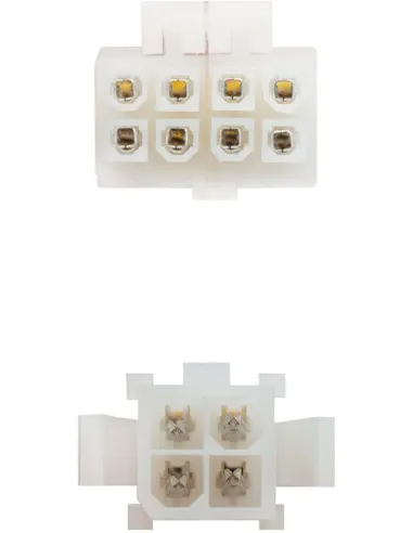 Nanocable 10.19.1401 Cable Duplicador de Alimentación CPU 4 Pines Hembra a 4+4 Pines Macho 15cm