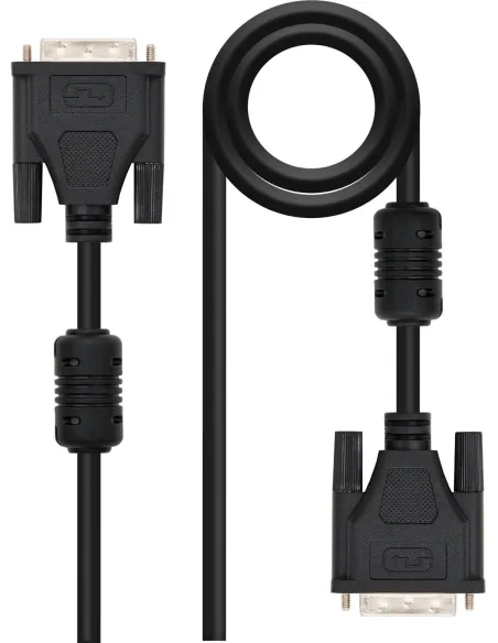 Nanocable 10.15.0802 Cable DVI Dual Link M-M 24+1 1.8M Negro