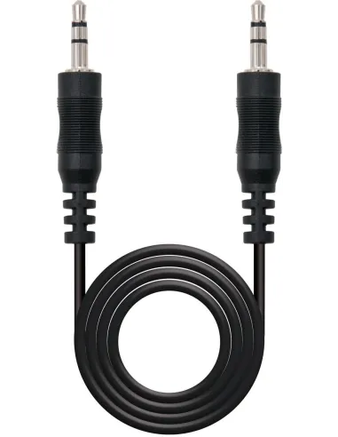 Nanocable 10.24.0103 Cable Estéreo Jack 3.5mm a 3.5mm Macho/Macho 3M Negro