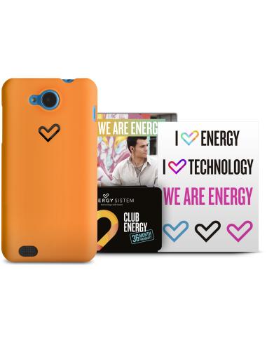 Energy Sistem 422937 Funda Smartphone de Policarbonato Naranja
