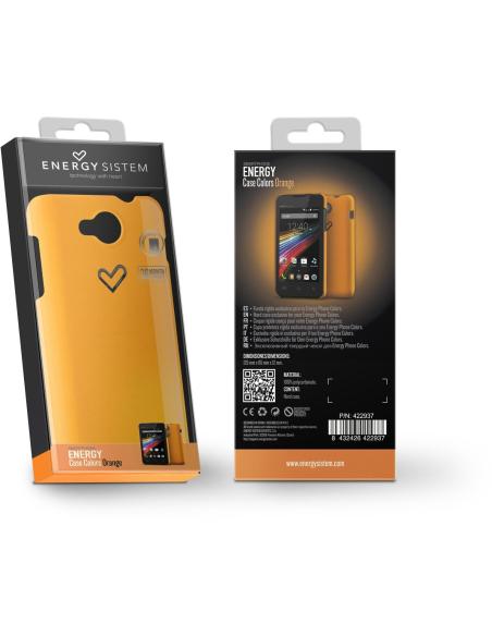 Energy Sistem 422937 Funda Smartphone de Policarbonato Naranja