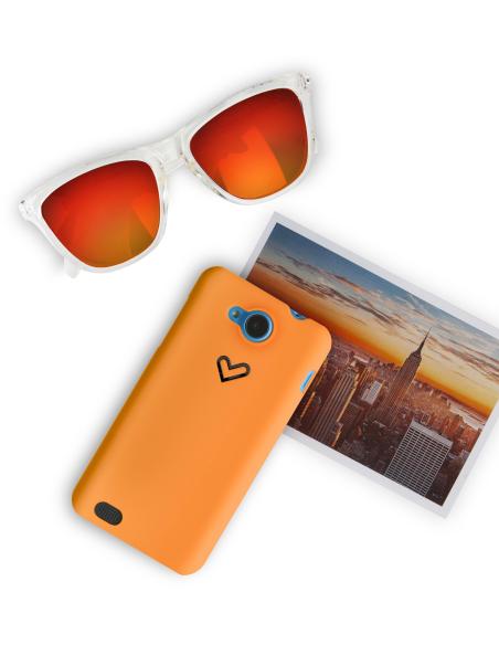 Energy Sistem 422937 Funda Smartphone de Policarbonato Naranja